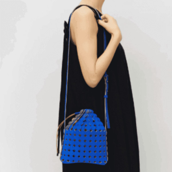 Mary Al Terna Moon Shoulder Bag - Blue - AISPI